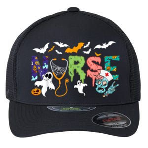 Cute Halloween Nurse Tees Nursing Zombie Halloween Flexfit Unipanel Trucker Cap