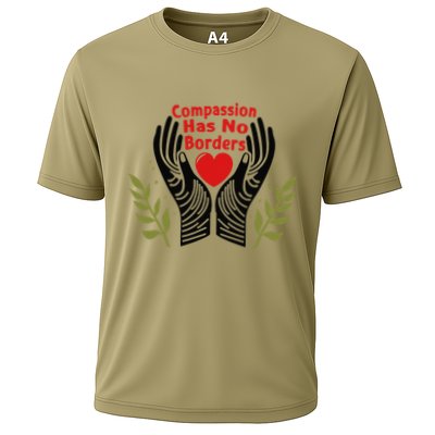 Compassion Has No Borders Gift Cooling Performance Crew T-Shirt