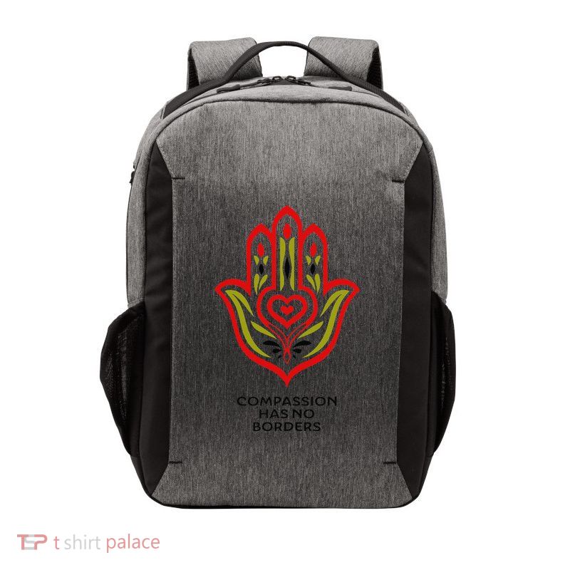 Compassion Has No Borders Vector Backpack