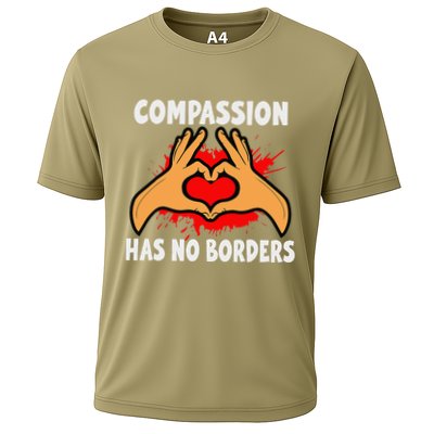 Compassion Has No Borders Unity And Kindness Design Cooling Performance Crew T-Shirt