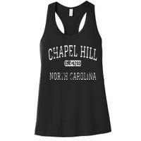 Chapel Hill North Carolina Nc Vintage Women's Racerback Tank