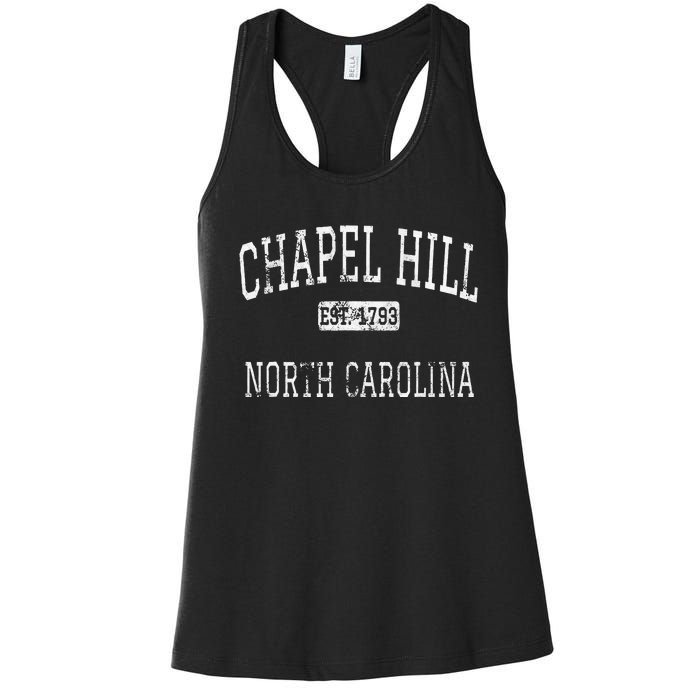 Chapel Hill North Carolina Nc Vintage Women's Racerback Tank