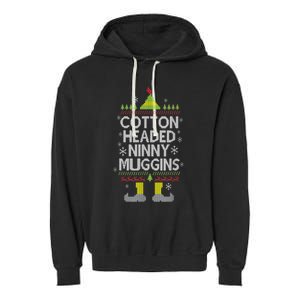 Cotton Headed Ninny Muggins! Funny Christmas Elf Garment-Dyed Fleece Hoodie