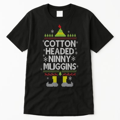 Cotton Headed Ninny Muggins! Funny Christmas Elf Tall T-Shirt
