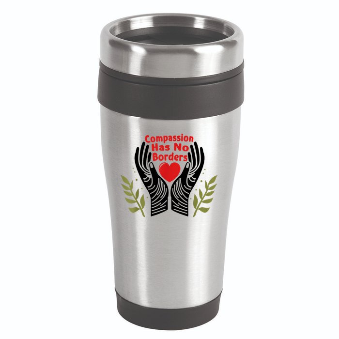 Compassion Has No Borders 16oz Travel Tumbler