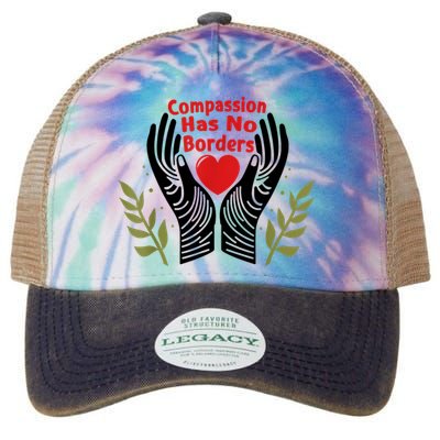 Compassion Has No Borders Legacy Tie Dye Trucker Hat