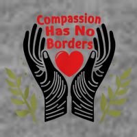 Compassion Has No Borders 7-Panel Snapback Hat