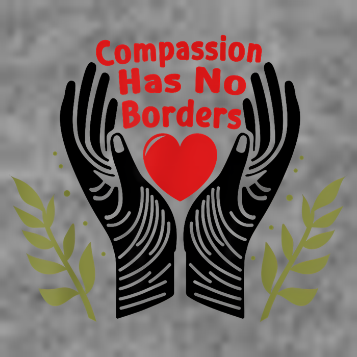 Compassion Has No Borders 7-Panel Snapback Hat