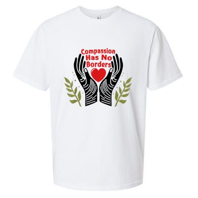 Compassion Has No Borders Sueded Cloud Jersey T-Shirt