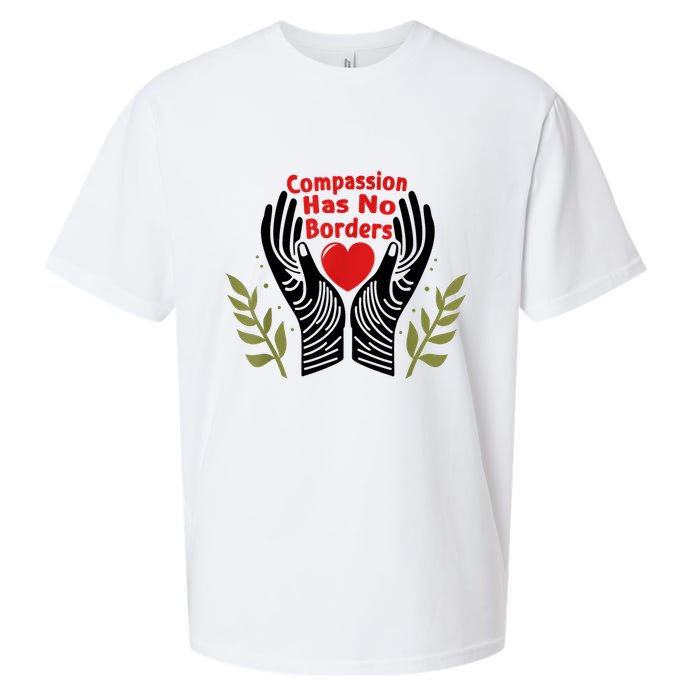 Compassion Has No Borders Sueded Cloud Jersey T-Shirt