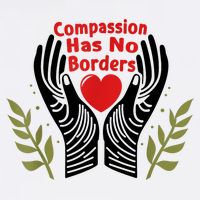 Compassion Has No Borders Sustainable Bucket Hat