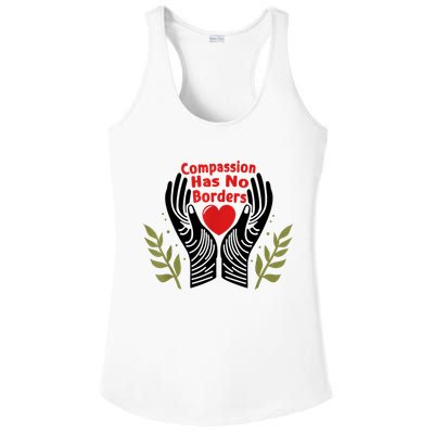Compassion Has No Borders Ladies PosiCharge Competitor Racerback Tank