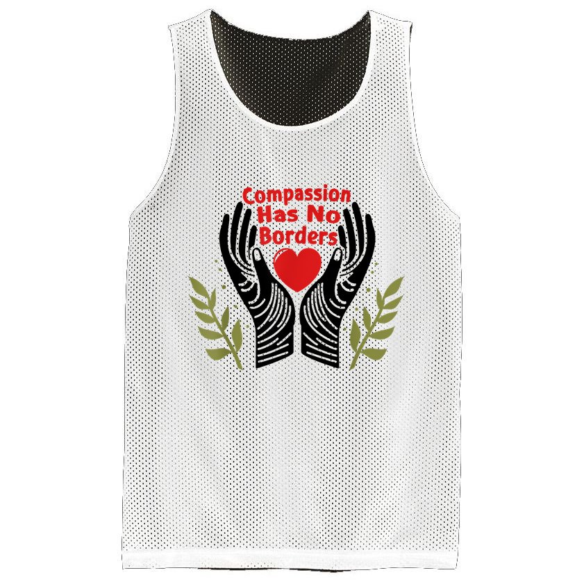 Compassion Has No Borders Mesh Reversible Basketball Jersey Tank