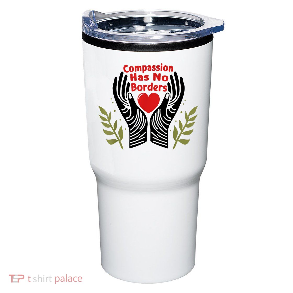 Compassion Has No Borders Tumbler