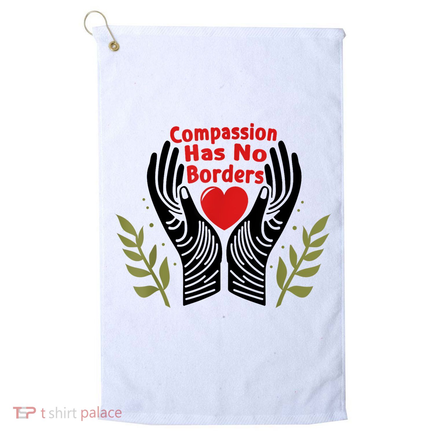 Compassion Has No Borders Golf Towel