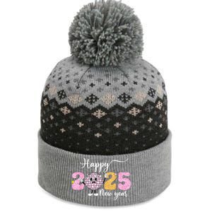 Cute Happy New Year 2025 Party Family Matching Gift The Baniff Cuffed Pom Beanie