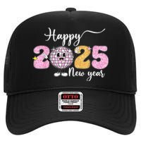 Cute Happy New Year 2025 Party Family Matching Gift High Crown Mesh Back Trucker Hat