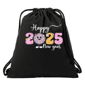 Cute Happy New Year 2025 Party Family Matching Gift Drawstring Bag