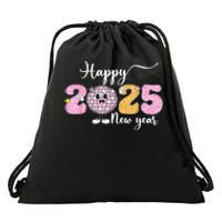 Cute Happy New Year 2025 Party Family Matching Gift Drawstring Bag