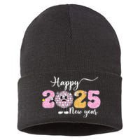 Cute Happy New Year 2025 Party Family Matching Gift Sustainable Knit Beanie