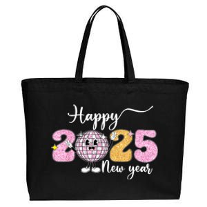 Cute Happy New Year 2025 Party Family Matching Gift Cotton Canvas Jumbo Tote