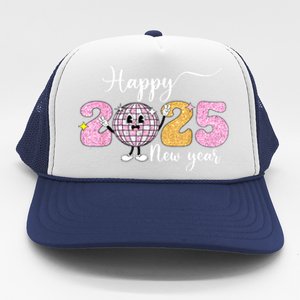 Cute Happy New Year 2025 Party Family Matching Gift Trucker Hat