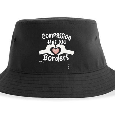 Compassion Has No Borders Sustainable Bucket Hat