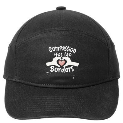 Compassion Has No Borders 7-Panel Snapback Hat