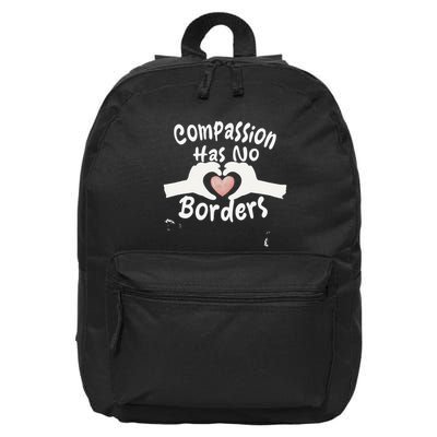 Compassion Has No Borders 16 in Basic Backpack