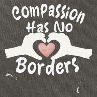 Compassion Has No Borders Cotton Canvas Backpack