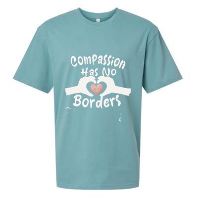 Compassion Has No Borders Sueded Cloud Jersey T-Shirt