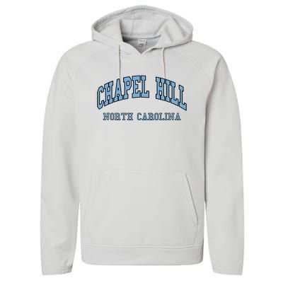 Chapel Hill North Carolina Throwback Performance Fleece Hoodie