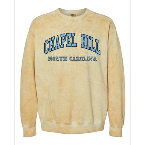 Chapel Hill North Carolina Throwback Colorblast Crewneck Sweatshirt