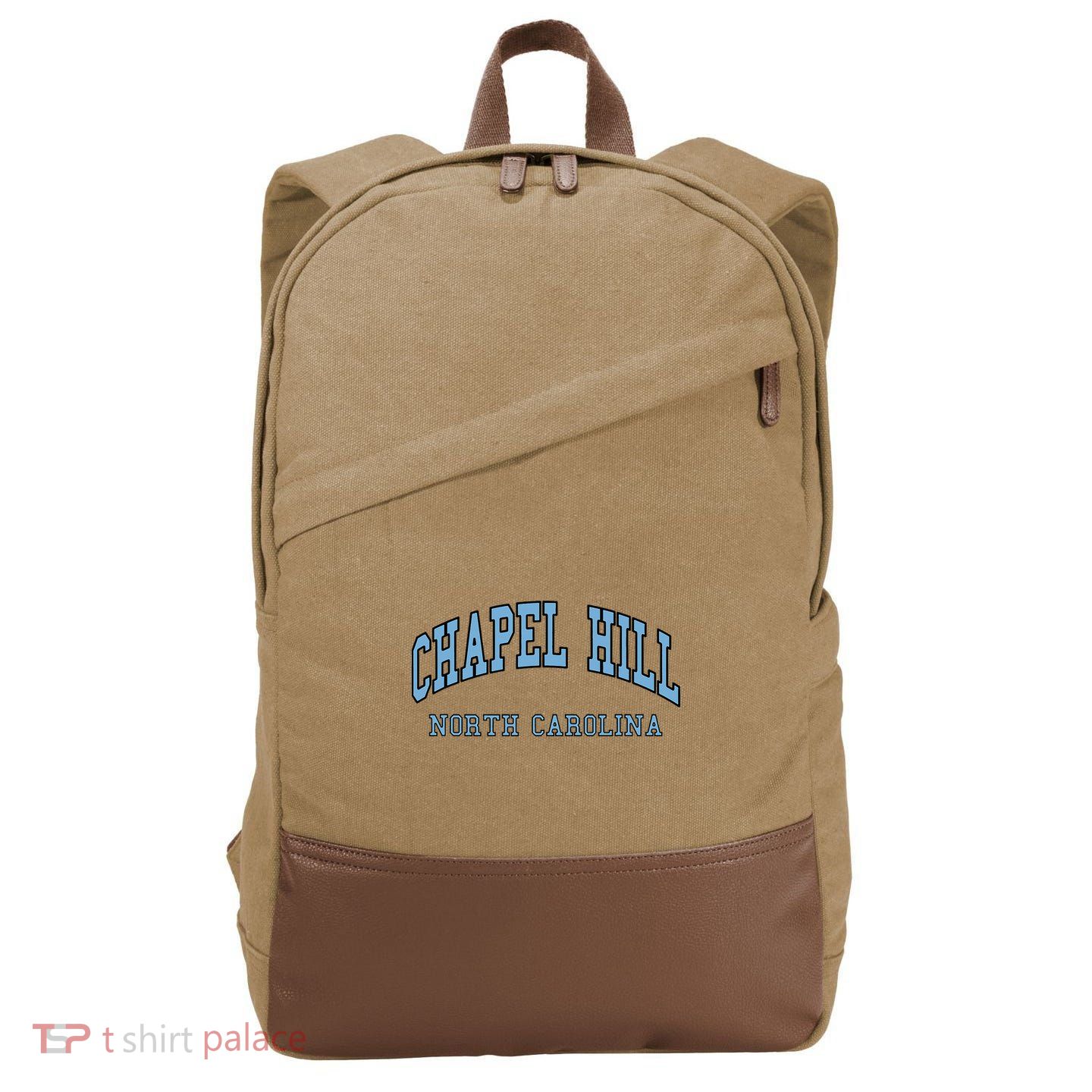 Chapel Hill North Carolina Throwback Cotton Canvas Backpack