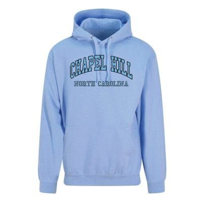 Chapel Hill North Carolina Throwback Unisex Surf Hoodie