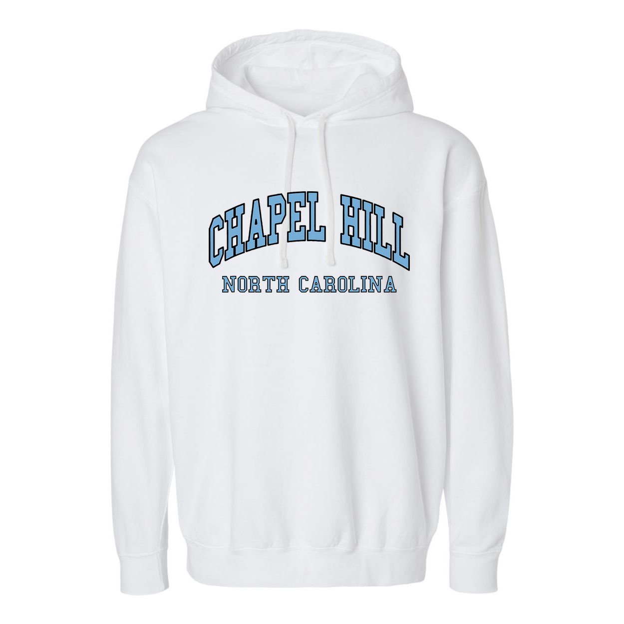 Chapel Hill North Carolina Throwback Garment-Dyed Fleece Hoodie