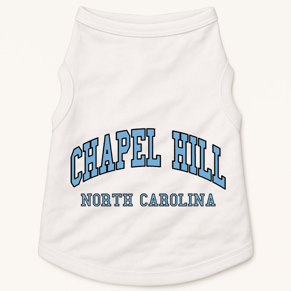 Chapel Hill North Carolina Throwback Doggie Tank