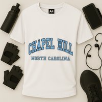 Chapel Hill North Carolina Throwback Cooling Performance Crew T-Shirt
