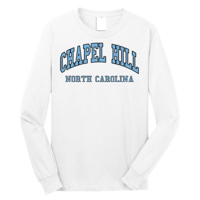 Chapel Hill North Carolina Throwback Long Sleeve Shirt