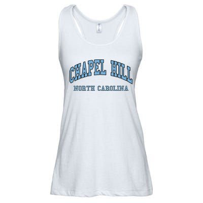 Chapel Hill North Carolina Throwback Ladies Essential Flowy Tank