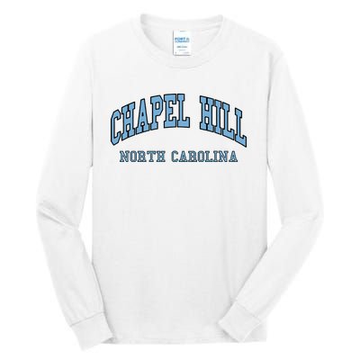 Chapel Hill North Carolina Throwback Tall Long Sleeve T-Shirt