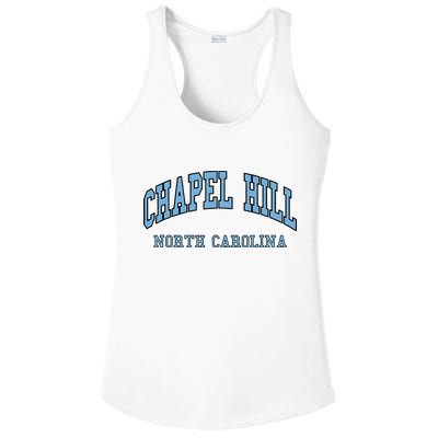 Chapel Hill North Carolina Throwback Ladies PosiCharge Competitor Racerback Tank