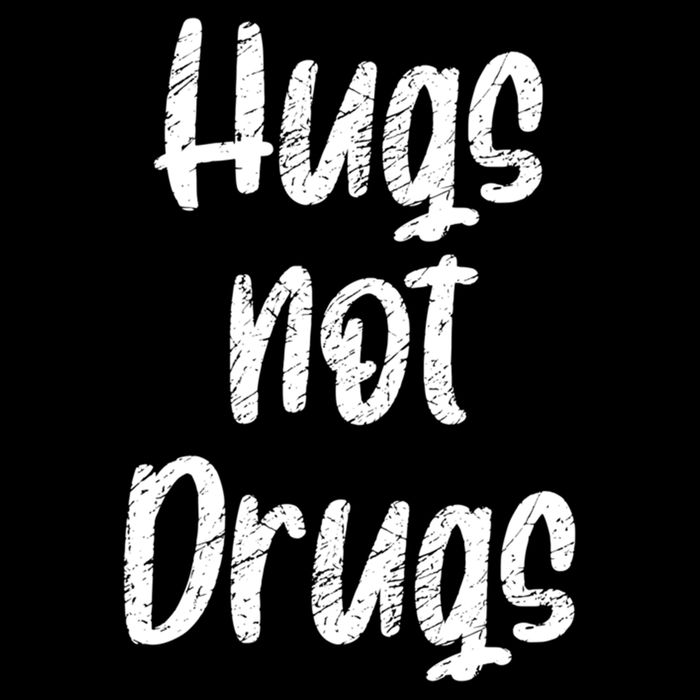 Cute Hugs Not Drugs Funny Say No To Drugs Presents Cool Gift Flat Bill Trucker Hat
