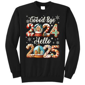 Christmas Happy New Years Eve Goodbye 2024 Hello 2025 Xmas Gift Sweatshirt