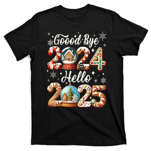 Christmas Happy New Years Eve Goodbye 2024 Hello 2025 Xmas Gift T-Shirt