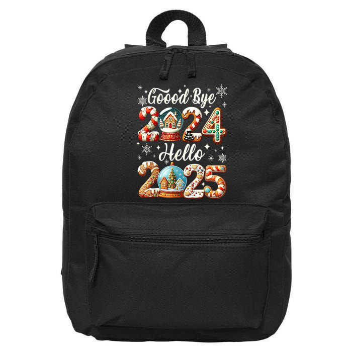 Christmas Happy New Years Eve Goodbye 2024 Hello 2025 Xmas Gift 16 in Basic Backpack