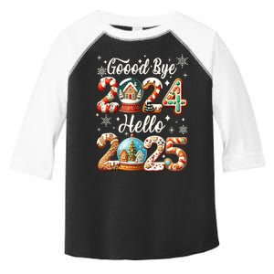 Christmas Happy New Years Eve Goodbye 2024 Hello 2025 Xmas Gift Toddler Fine Jersey T-Shirt