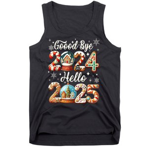 Christmas Happy New Years Eve Goodbye 2024 Hello 2025 Xmas Gift Tank Top