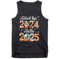 Christmas Happy New Years Eve Goodbye 2024 Hello 2025 Xmas Gift Tank Top