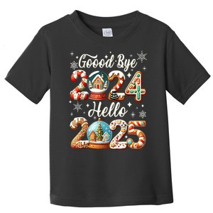 Christmas Happy New Years Eve Goodbye 2024 Hello 2025 Xmas Gift Toddler T-Shirt